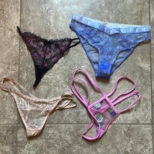 Savage X Fenty lot of 4 panties - Small